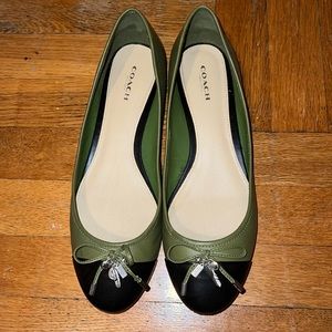 Coach Noella Leather Ballet Flats - used once, like new!